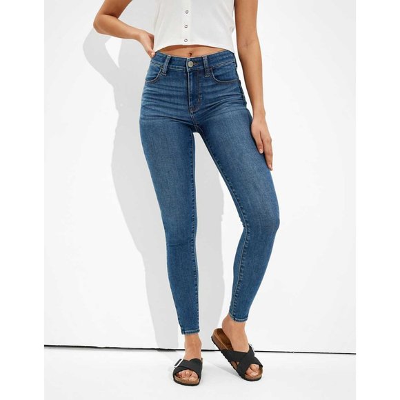 AMERICAN EAGLE Blue Jegging Stretch Skinny Jeans